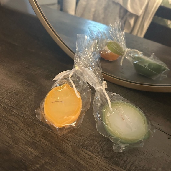 Other - NEW Scented Lemon and Lime Fruit Votive